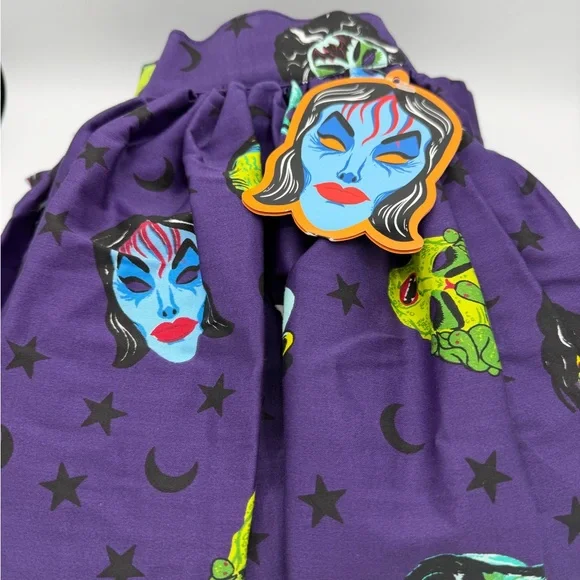 Vixen by Micheline Pitt Purple Ben Cooper Mask Skirt Small - Picture 6 of 7